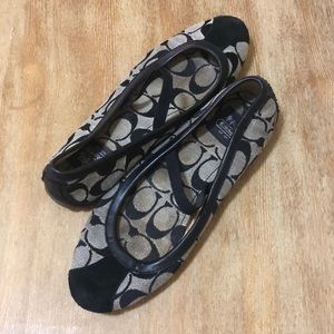 Coach slip on flats